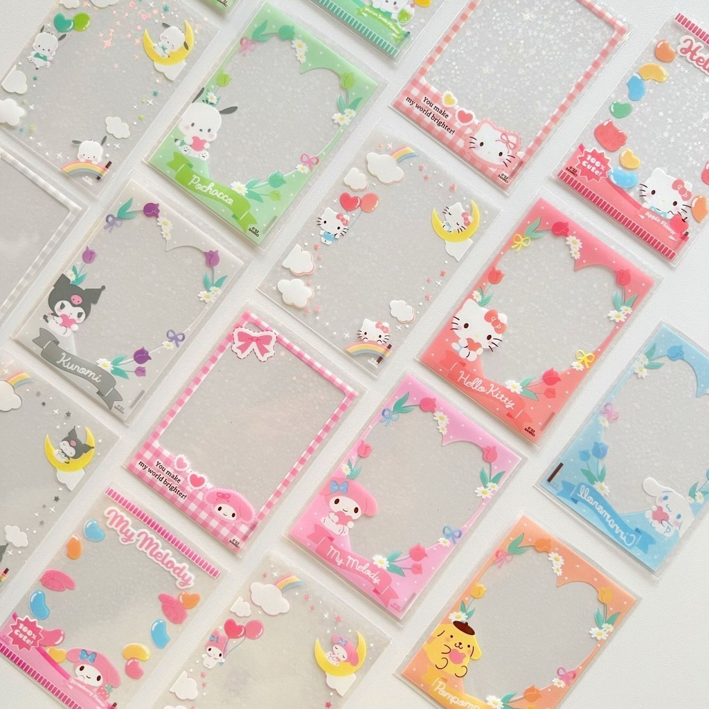 20pcs Sanrio Laser Card Sleeves 3 Inch Idol Photocard Protector Card Film |  Shopee Malaysia