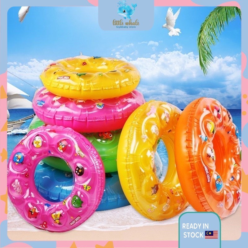 🐳Colorful Swimming Ring Float Inflatable Cartoon Water Pool Party ...