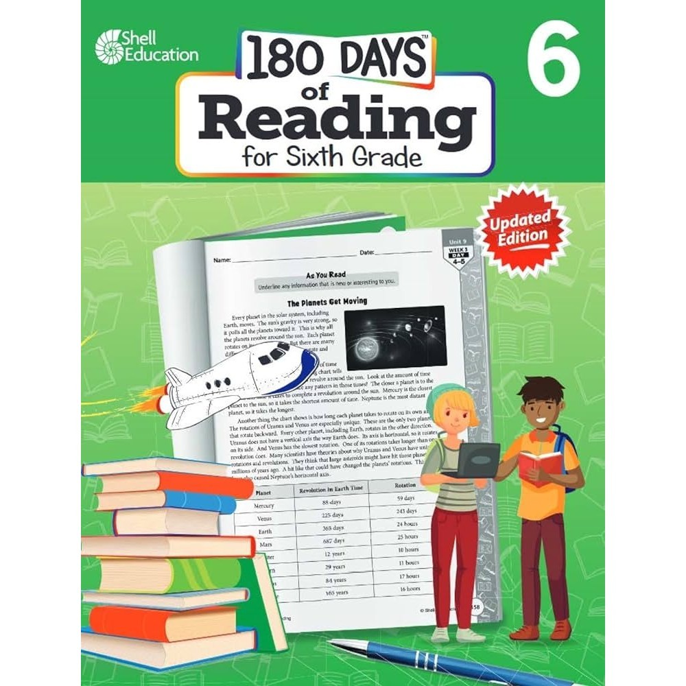 180 Days of Reading for Sixth Grade/Joe Rhatigan 180 of Practice ...