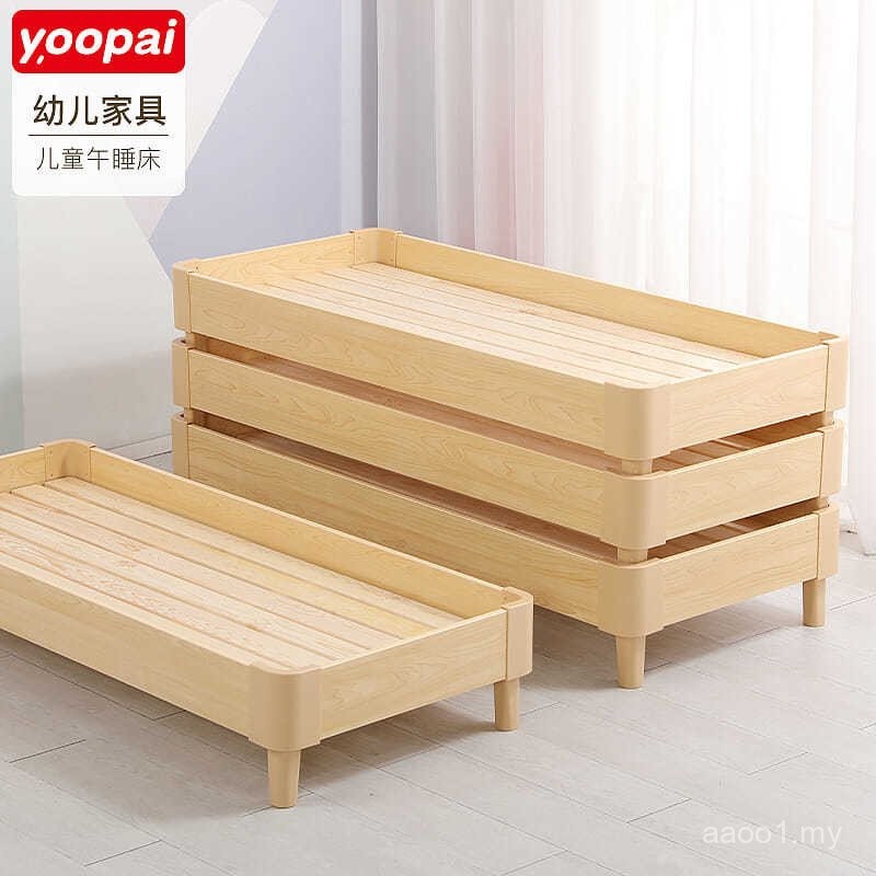 Kindergarten Small Bed Nap Bed Children's Bed Solid Wood Stacking Bed ...