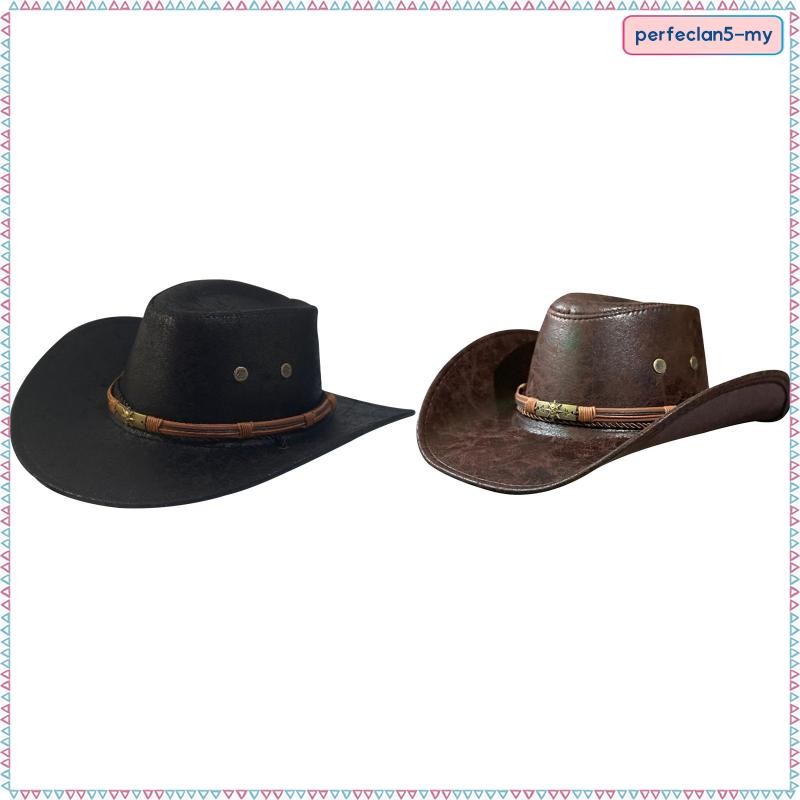 Summer Men Western Shapeable Cowboy Hat Women Beach Sunscreen Large