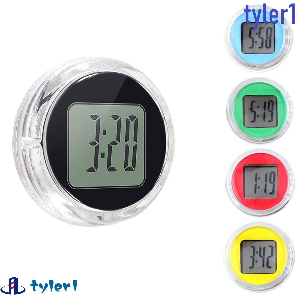 TYLER1 Car Clock, Mini ABS Motorcycle Electronic Watch, Portable Mute ...