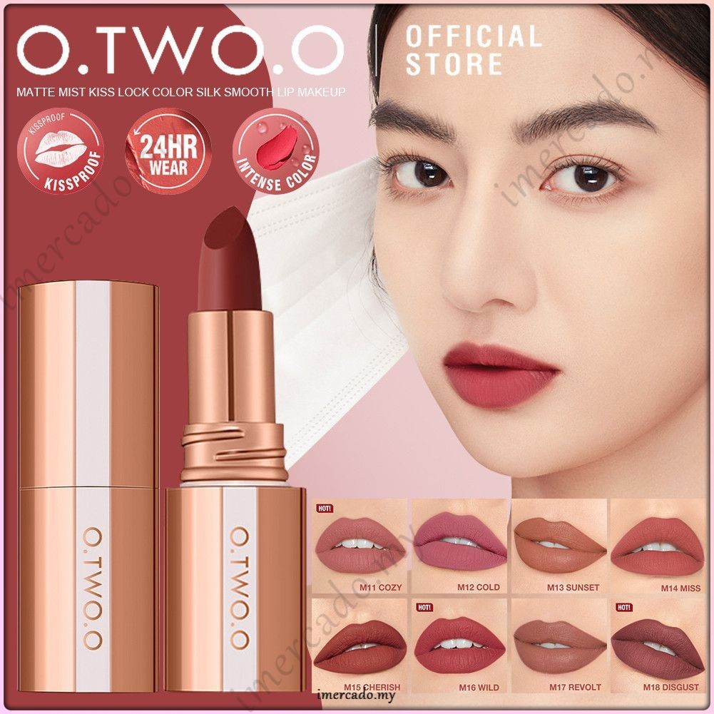 COD O.two.o Kissproof Lipstick Matte Lip Gloss Liptint 24h Lasting ...