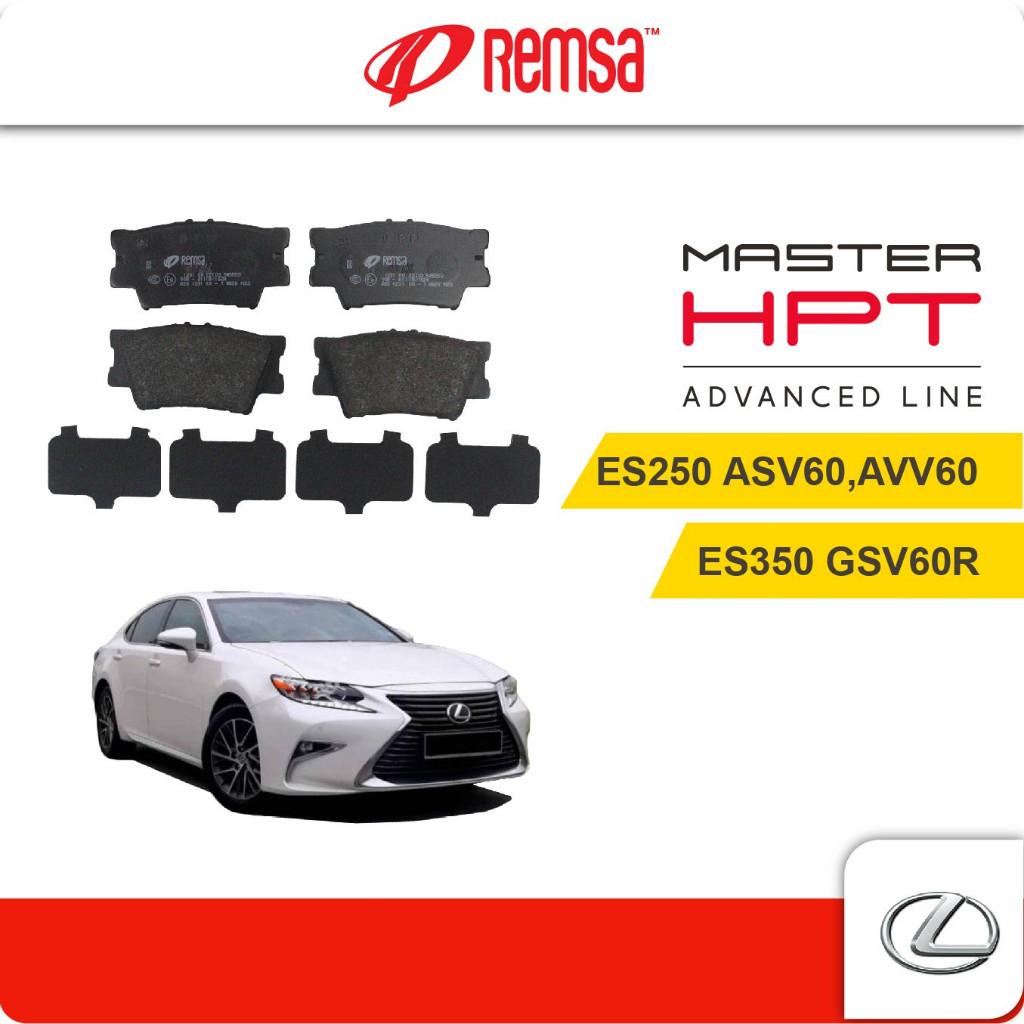 REMSA Rear Brake Pads (1 set) For Lexus ES250 ASV60,AVV60, ES350 GSV60R ...