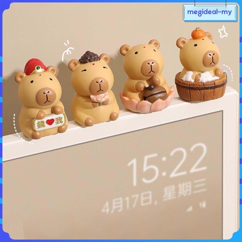 [MEGIDEALMY] Mini Capybara Figure Capybara Figurine Decor Resin Statue ...