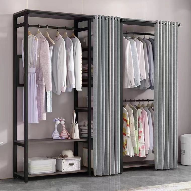 BEE 2Layer Strong Steel Clothes display rack hanger Hanging Organize ...