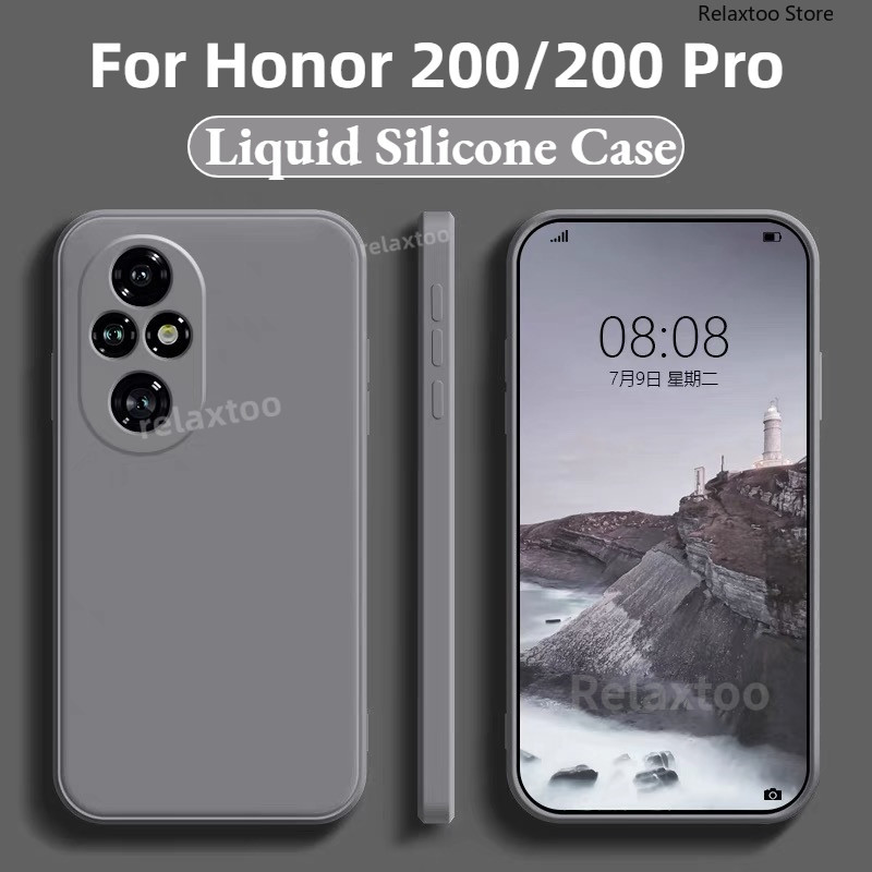 Honor200 Smart 2024 Square Liquid Silicone Case For Honor 200 Pro Lite ...