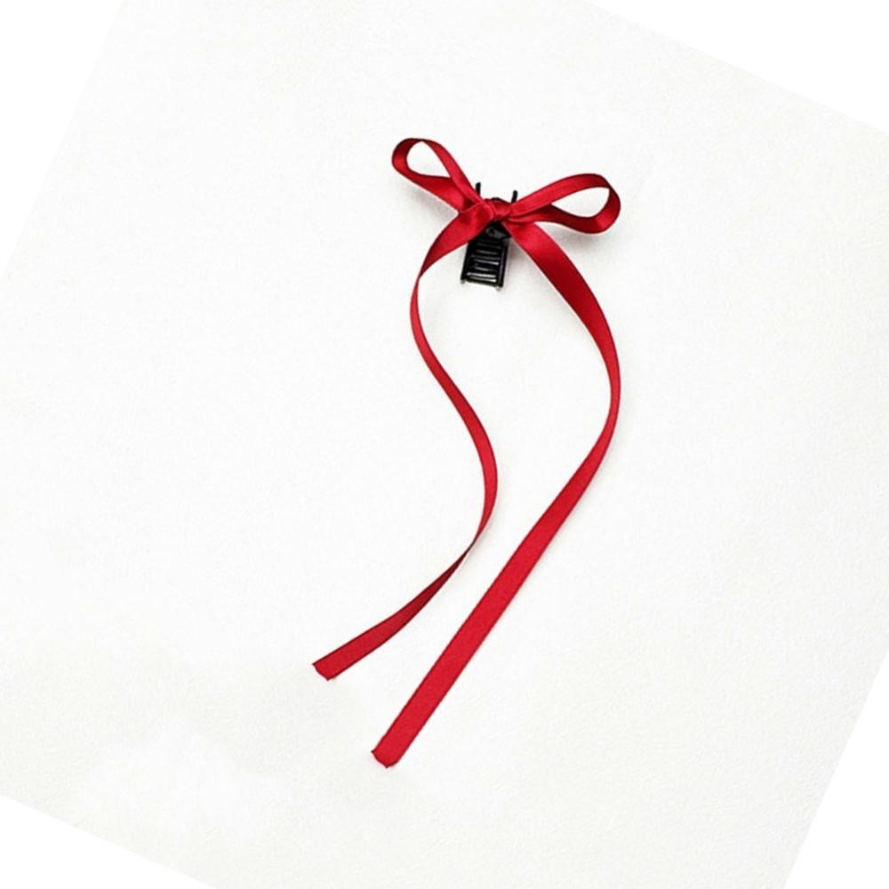 LOVESTREET 1Pc Braided Long Bows Ballet Style Hair Clips Ribbons Double ...