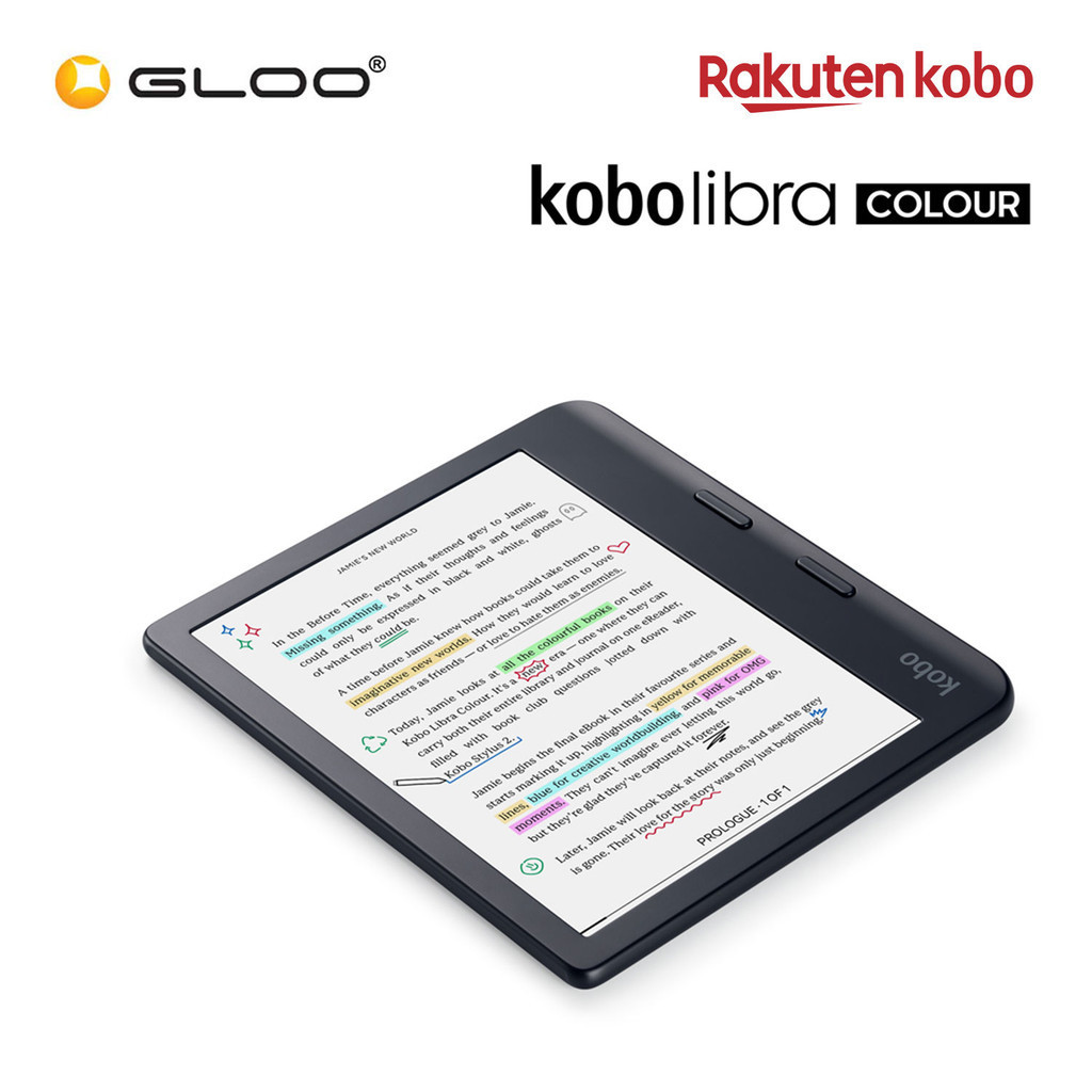 KOBO LIBRA COLOUR BLACK-N428-KU-BK-K-CK | WHITE-N428-KU-WH-K-CK