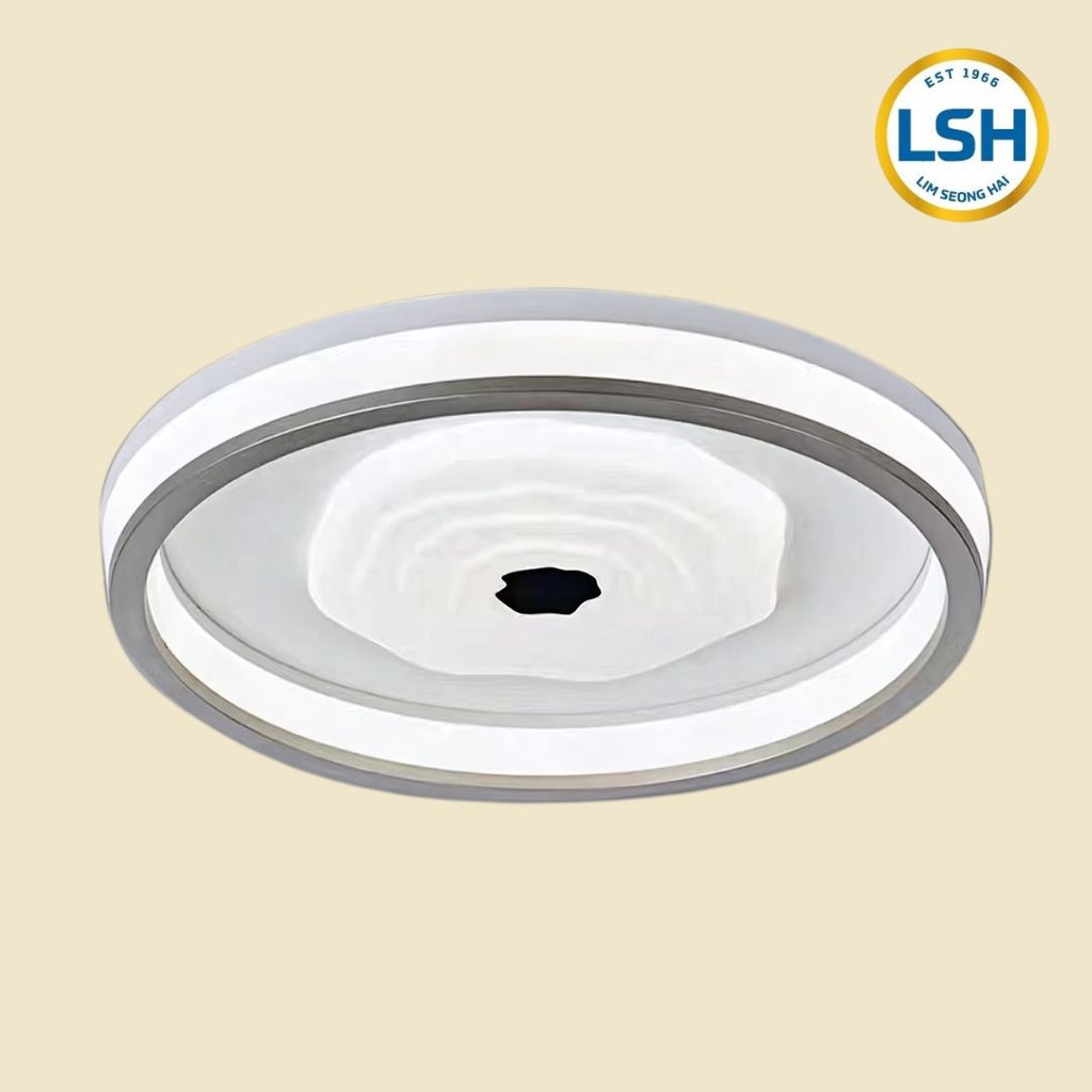 Modern Design Flowerish Translucent LED Flush Round Mount Ceiling Light ...