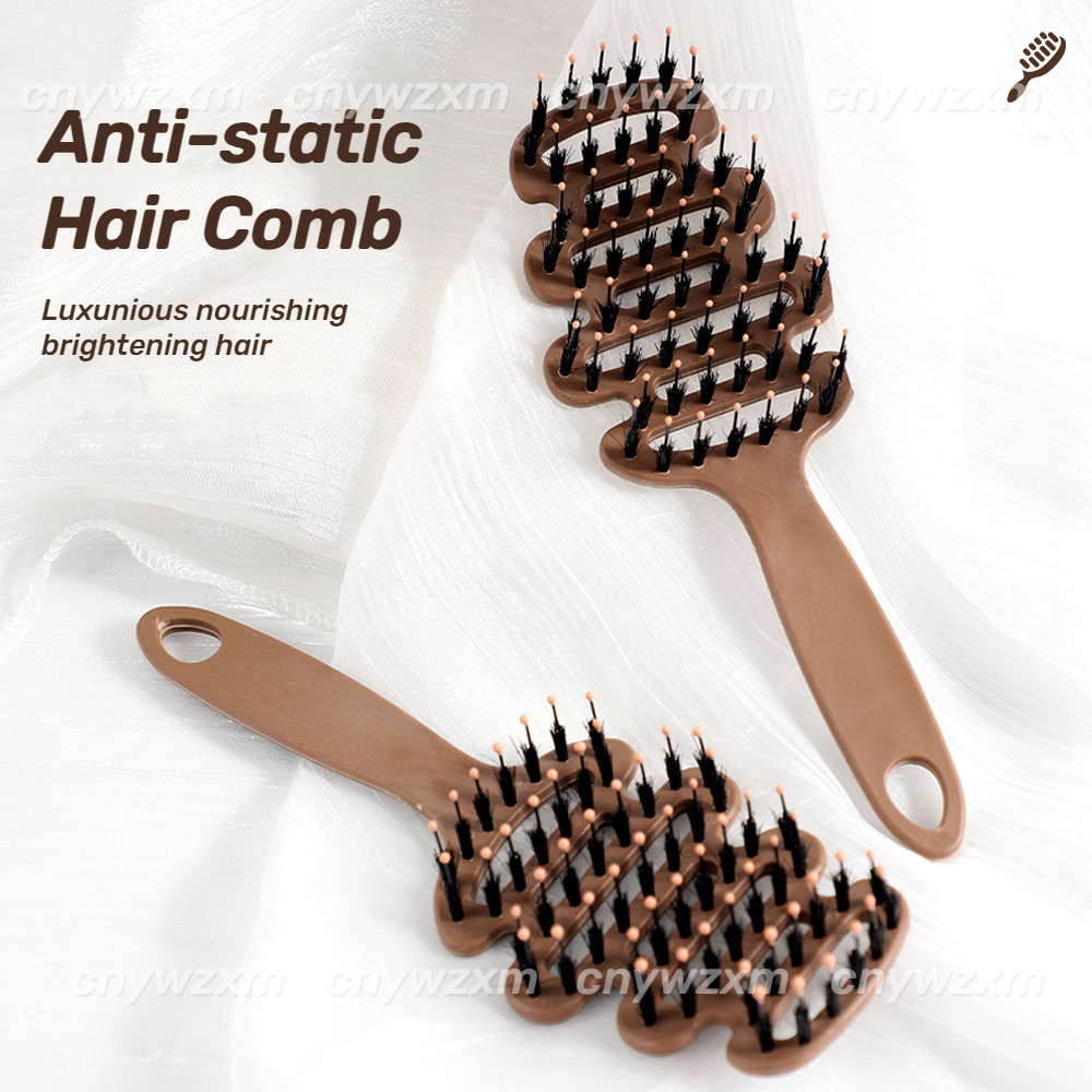 Pine Tower Shape Hair Smoothing Comb Fluffy Massage Head Hair Brush ...
