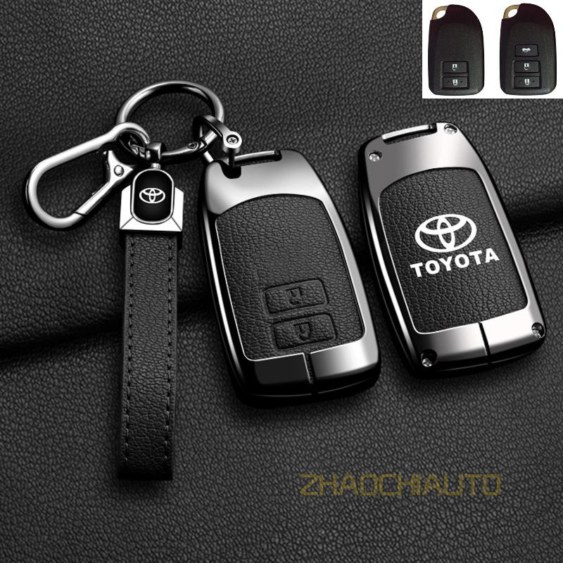 [TOYOTA KEY LUX]Metal & Leather Elite Guard Precision Fit for Yaris ...