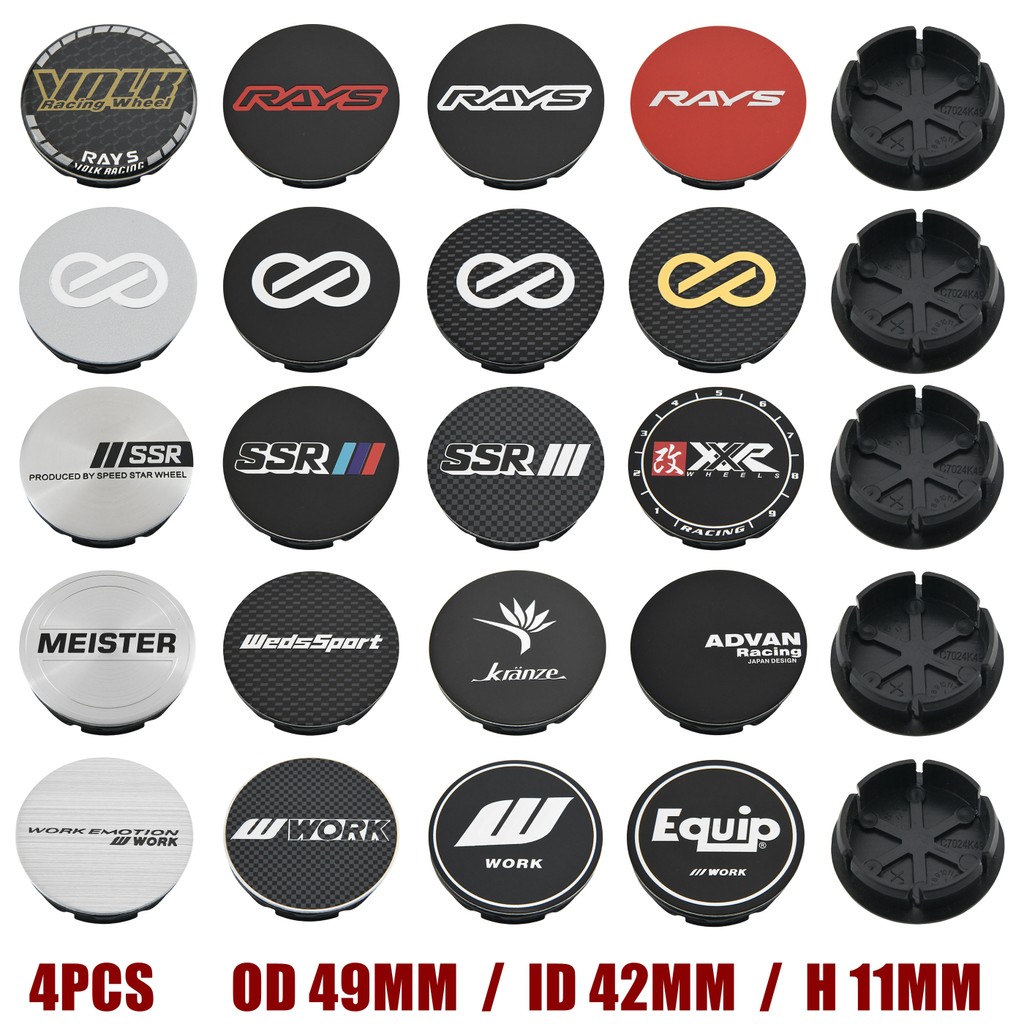 49mm Wheel Center Cap Wheel Cover Cap RAYS WORK EQUIP ENKEI ADVAN SSR ...