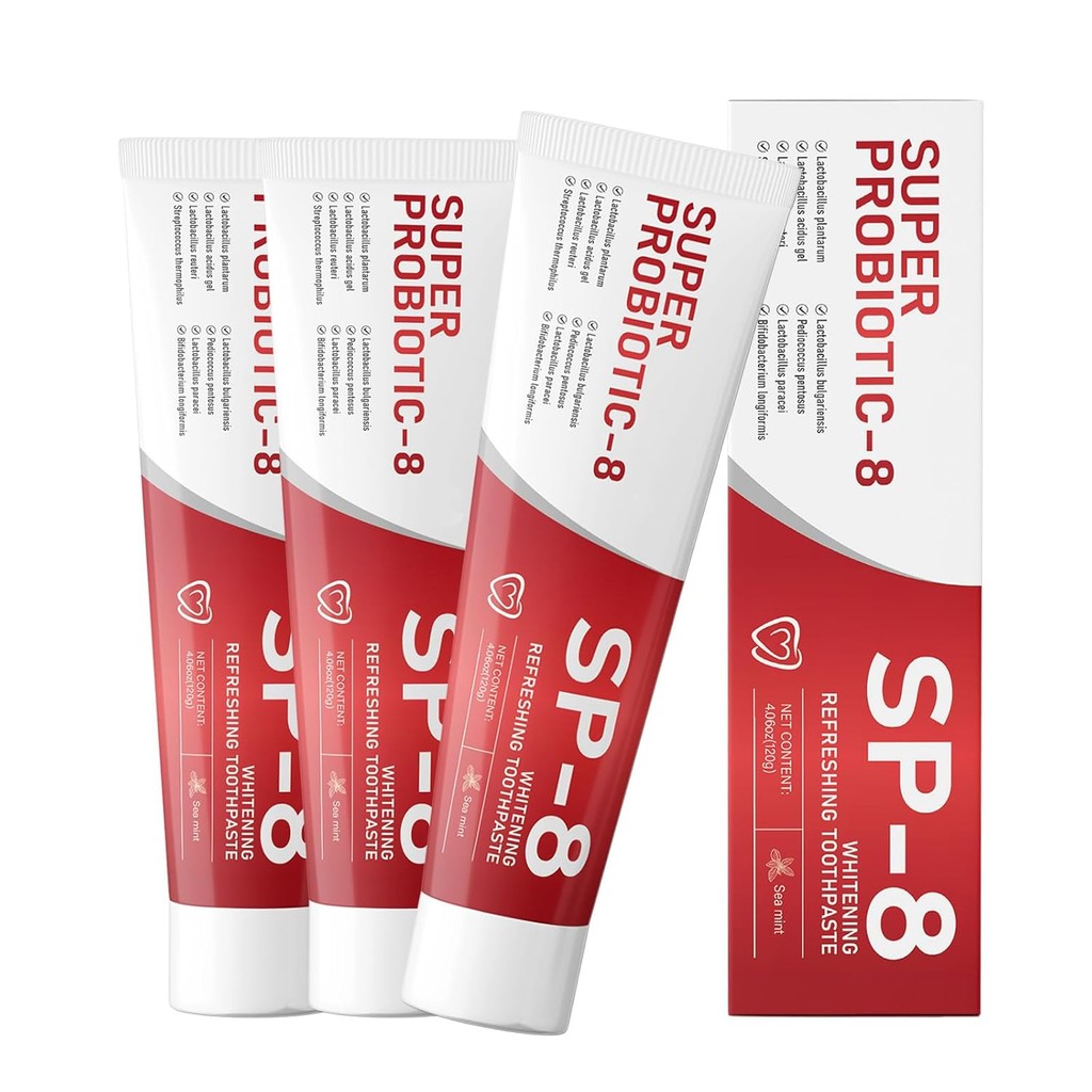SP-8 Probiotic Whitening Toothpaste | Ultra Whitening & Deep Cleaning ...
