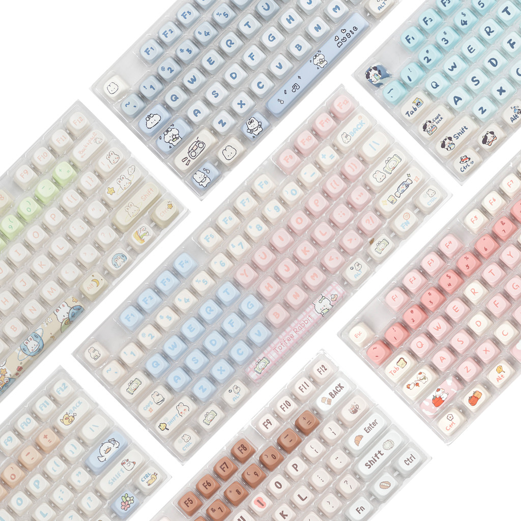 Cute Kawayii Keycaps Full Set MOA Profile Thermal Sublimation PBT ...