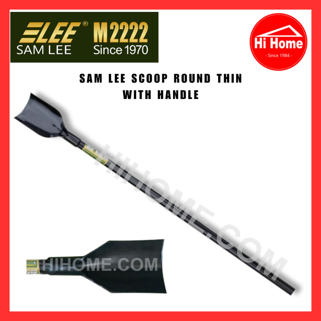SAMLEE Heavy Duty Oil Palm Chisel Scoop Round Thin With Handle Cangkul ...