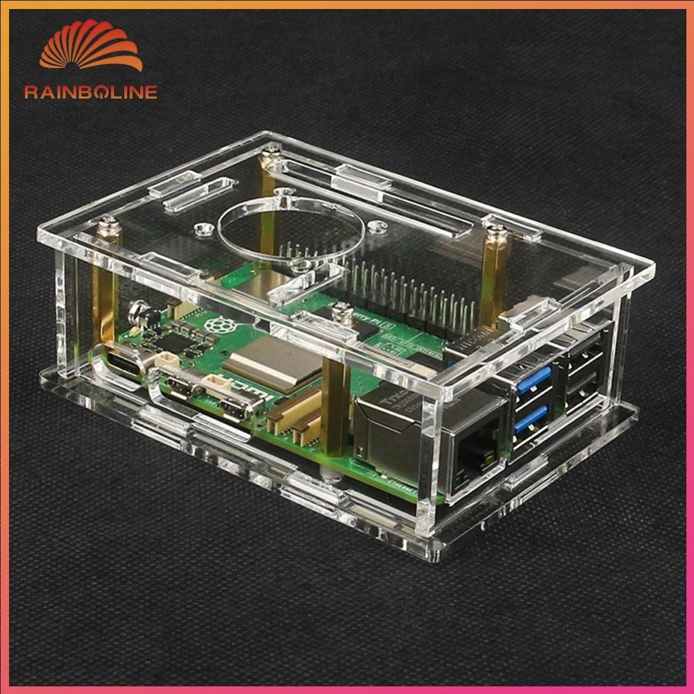 Rain LF# For Raspberry Pi 5 Acrylic Cases For Pi 5 Case Enlosure Shell ...