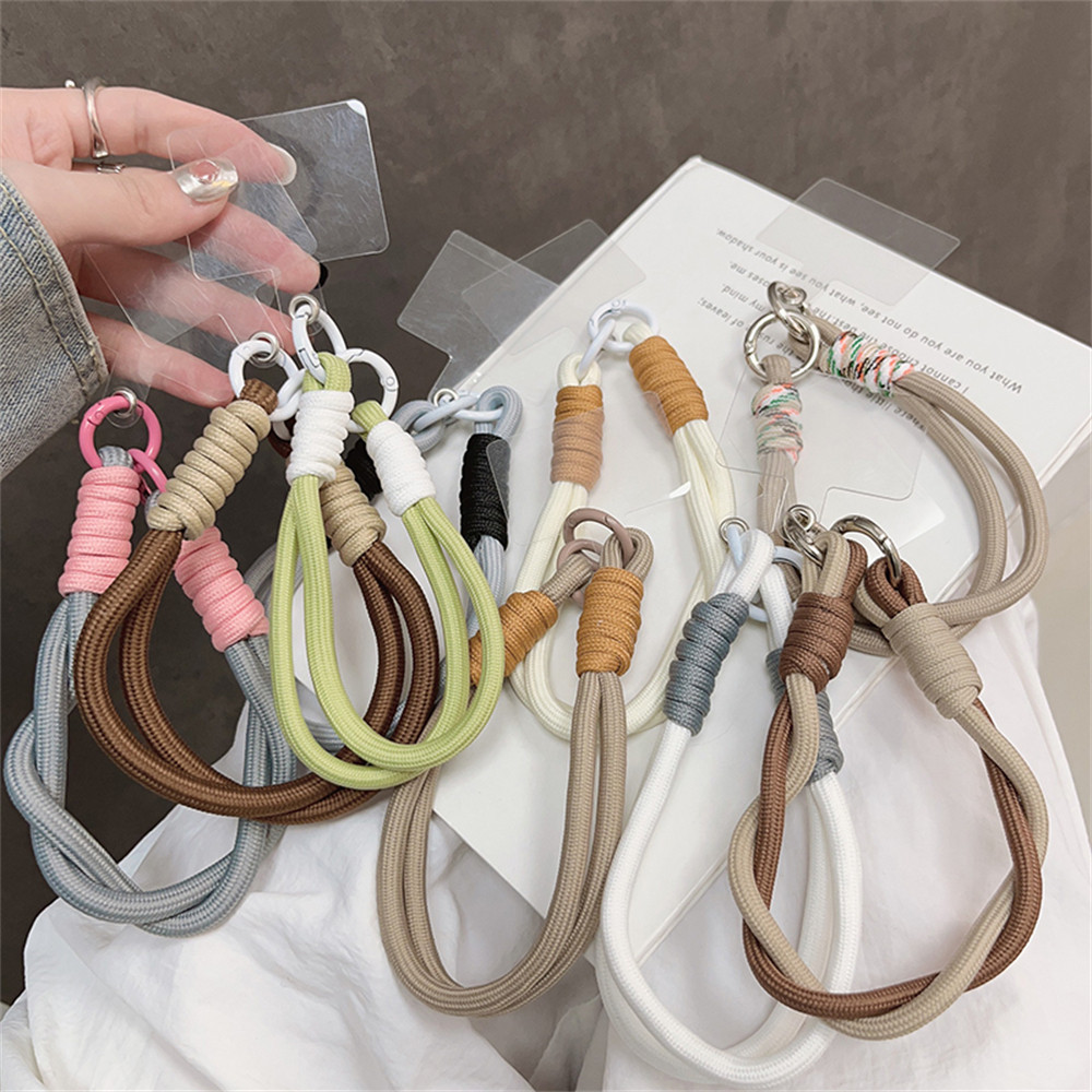 LUKEN Creative Braided Lanyard Keychain For Phone Case Women Anti Lost Knot Rope Strap Car Key Chains Diy Accessories Fashion Keyring Shopee Malaysia