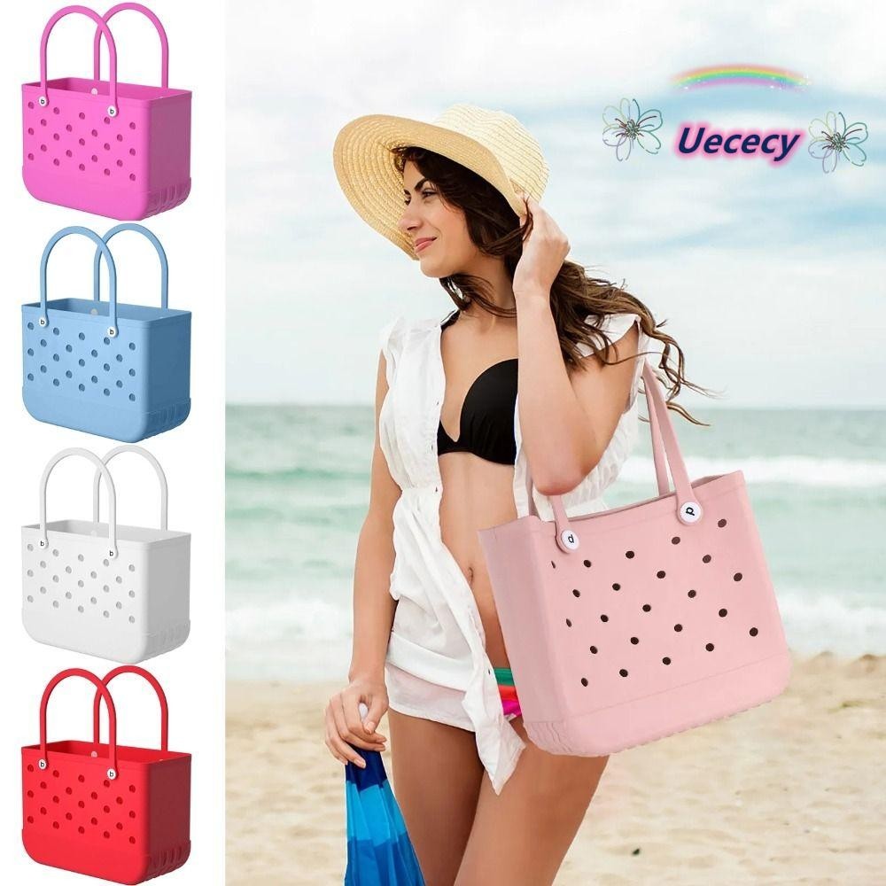 UECECY Beach Bag, EVA Waterproof Tote Bag, Durable Sandproof ...