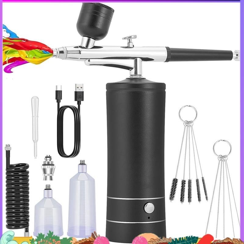Airbrush KIT Cordless Rechargeable Compressor Airbrush Set
