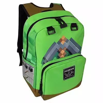 High Quality Minecraft Treasure Box Backpack Large Capacity School Bag Boy Girl Mochila Laptop Bag