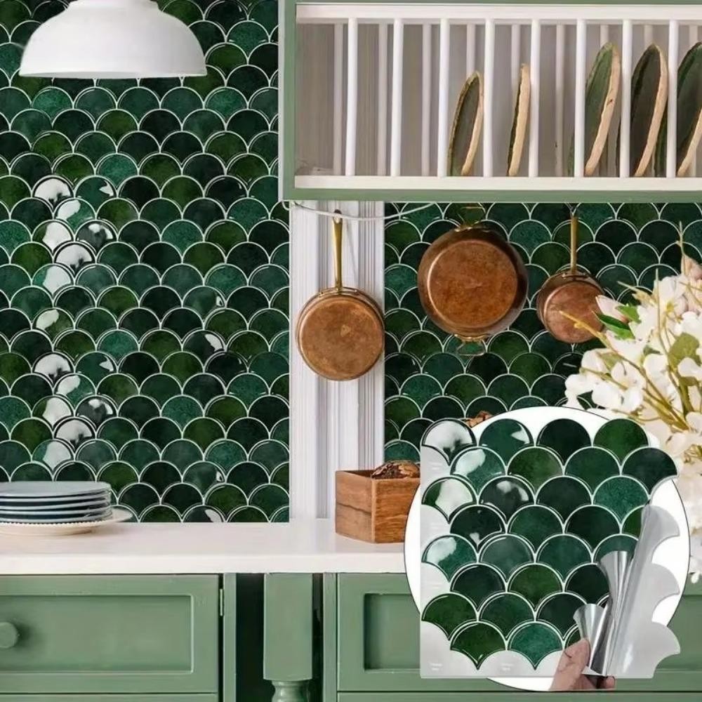 SIXIS Wall Stickers, Waterproof PVC Imitation Wall Tiles, Peel and ...