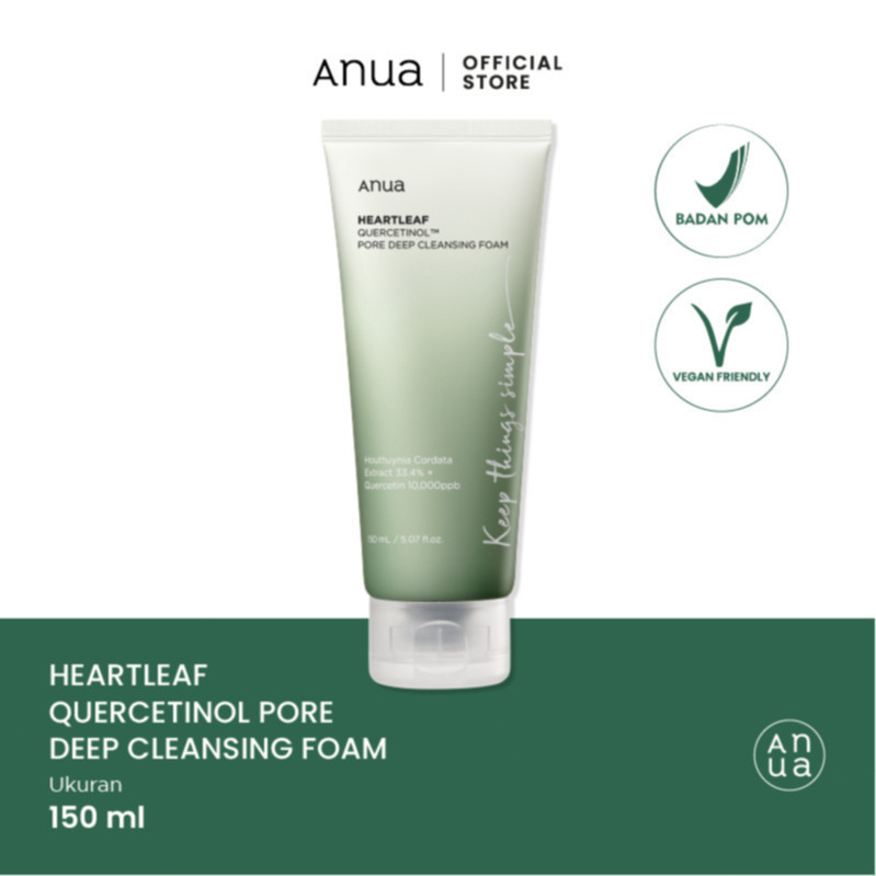 Anua Cleansing Foam Heartleaf Quercetinol Pore Deep Cleansing Foam 