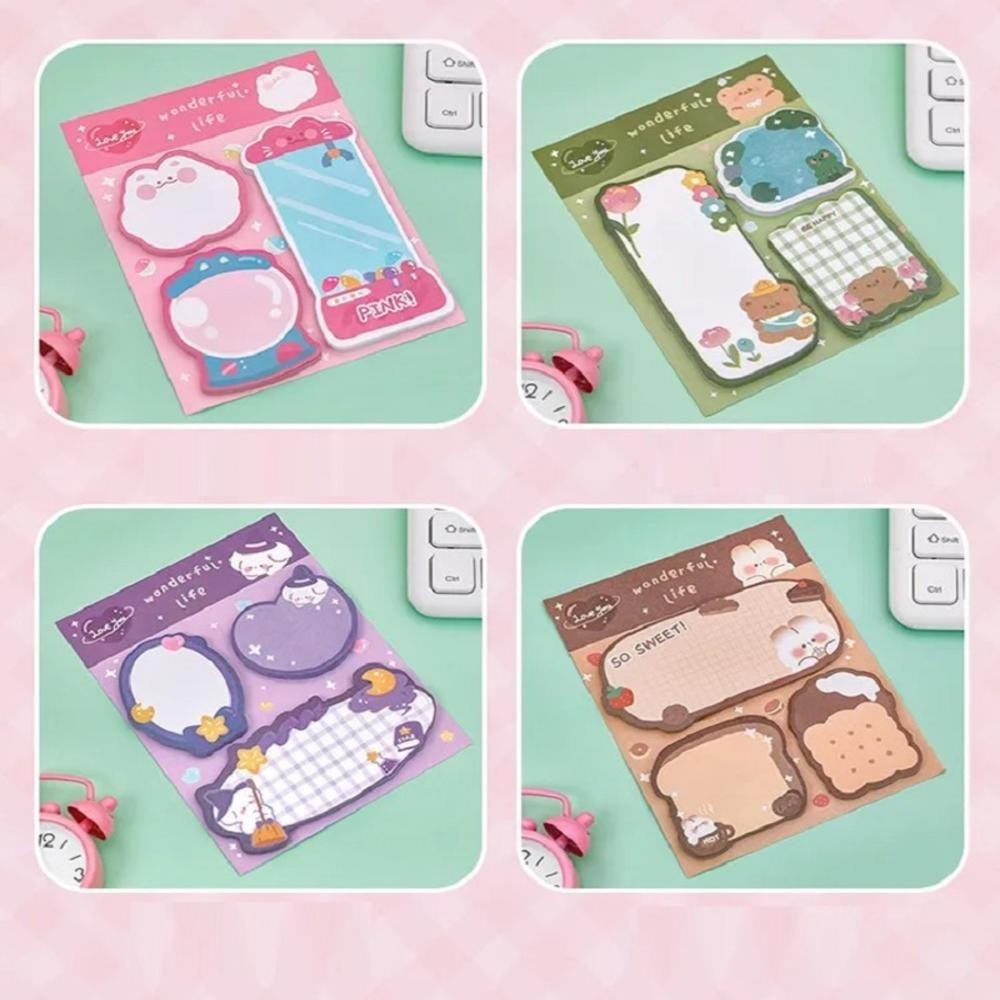 Cute Sticky Notes Cartoon Animal Sticky Memo Pads Kawaii Small Self 