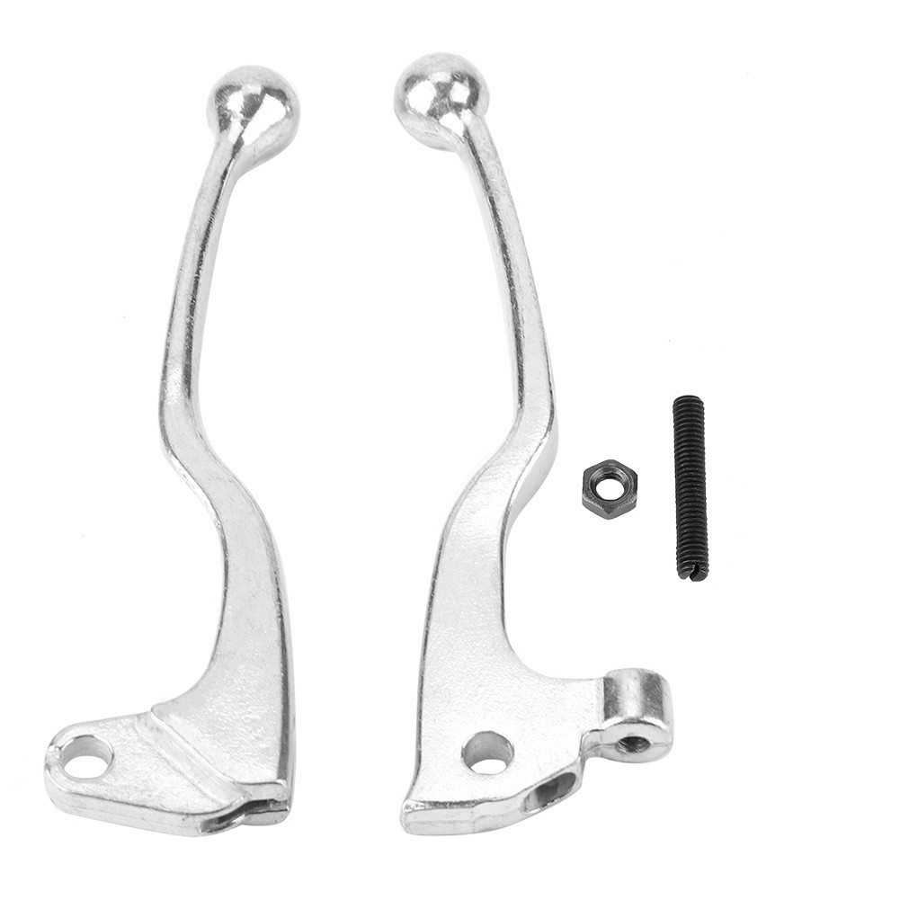 Shopp Handlebar Lever Sturdy Motorbike Handle Brake Silver Perfect Fit ...