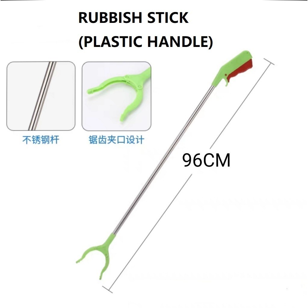 Plastic Handle / Metal Handle Rubbish Stick Pick-up Tools / Penyepit ...