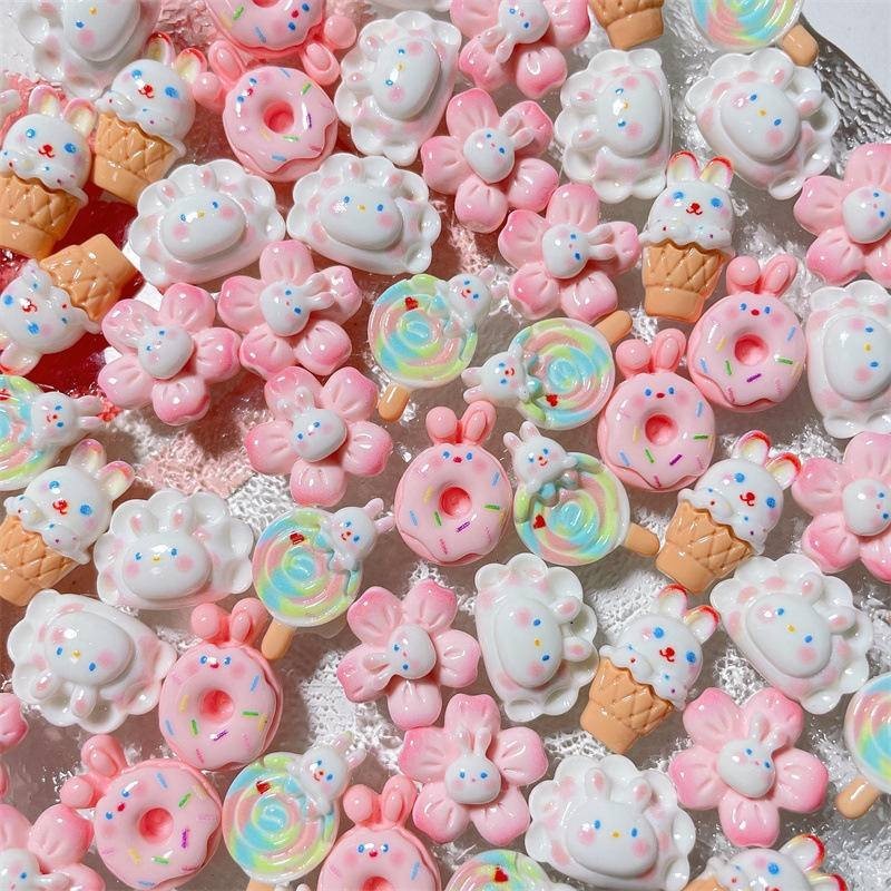 Bright Face Small Dumpling Rabbit Jibz Cro Shoe Charms Phone Case DIY ...