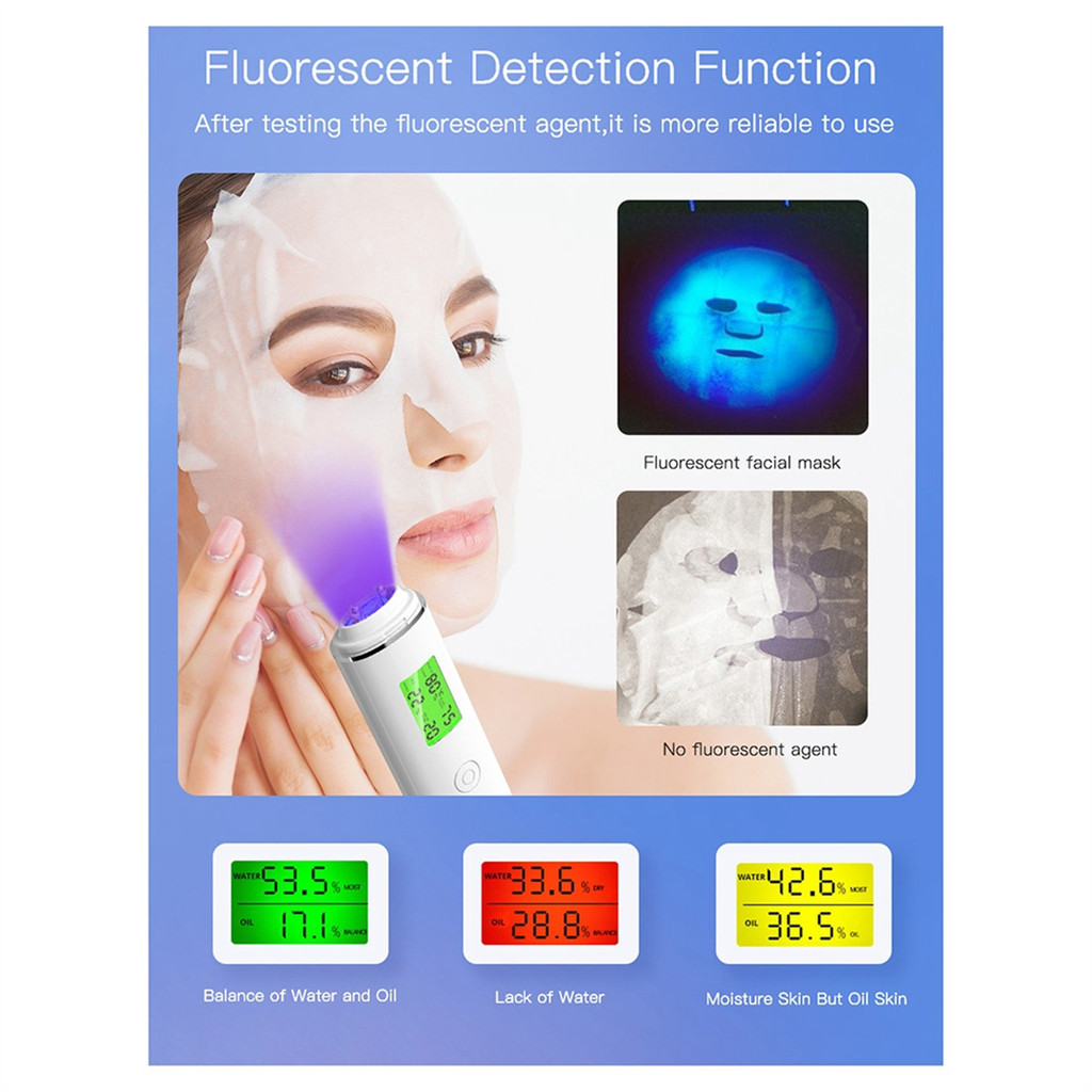 Skin Water Cheek Elastic Skin Age Test Meter Face Skin Moisture&Oil ...