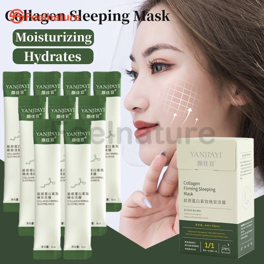 [COD] 20PC Yanjiayi Collagen Sleeping Mask Skin Moisturizing MY