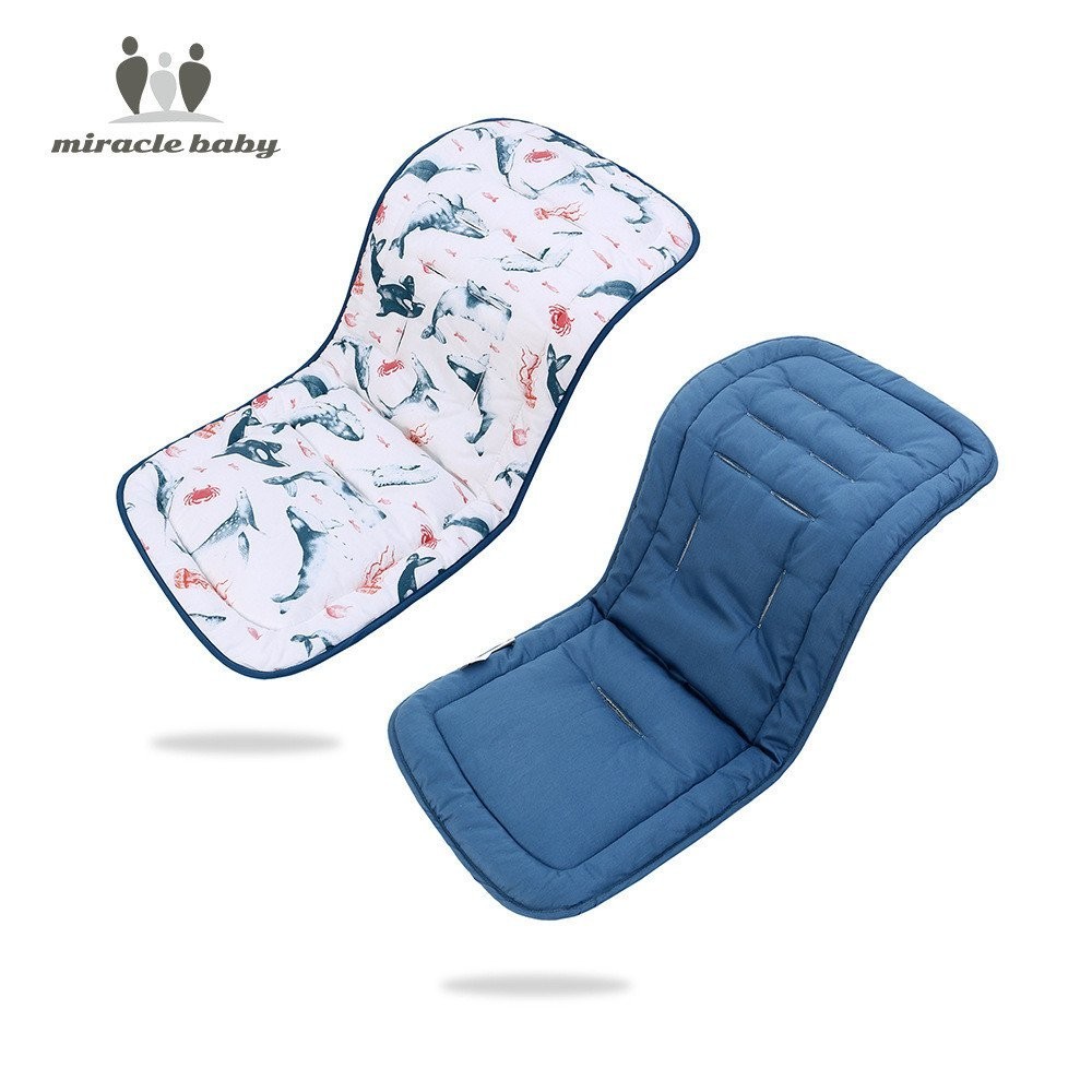 thumbnail image 2 of 2 Pcs Baby Stroller Cushion Liners - Waterproof, Breathable Cotton Pad For Car Seats & Highchairs 2 of 13