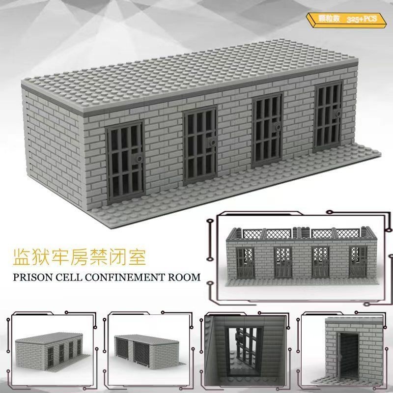 Criminal Doll Children's Minifigure Prison Cell Compatible Lego City ...