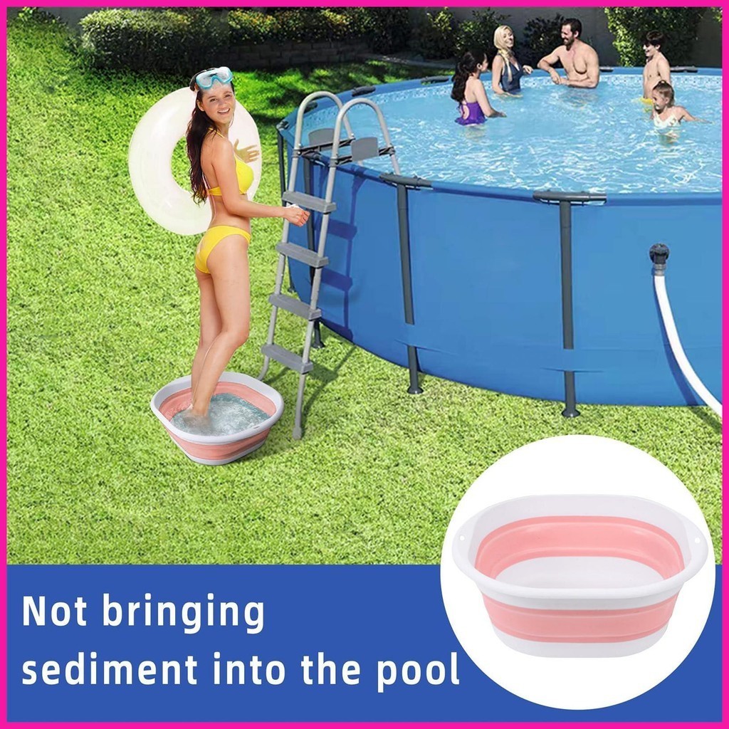 Foot Basin for Pool Foldable Foot Soak Tub Pool Foot Wash Basin ...