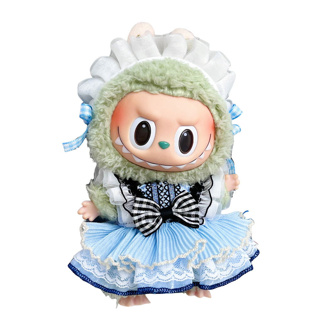 (Cloth Only)For 17 cm Labubu baby clothes labubu dress multi-point set ...