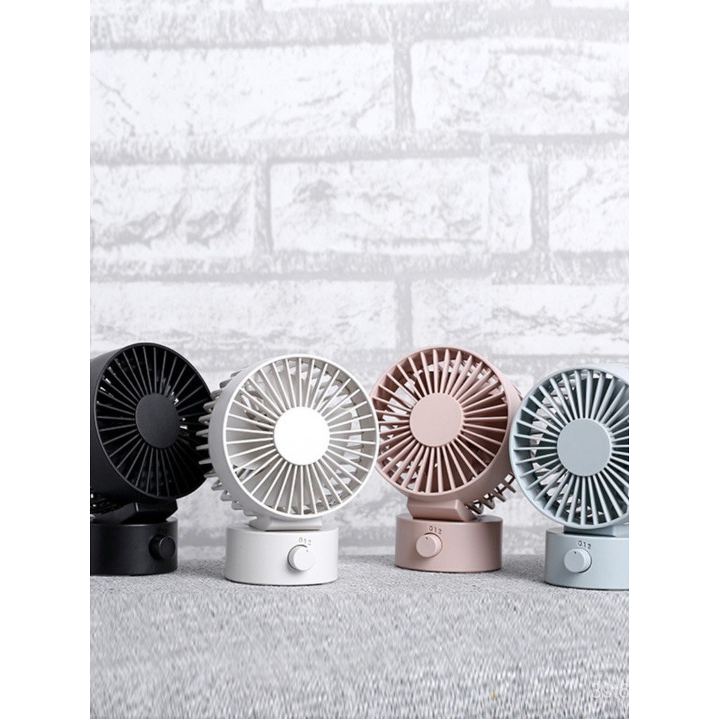 MUJI Style Automatic Oscillating Mini Fan Kipas Senyap Desktop USB ...