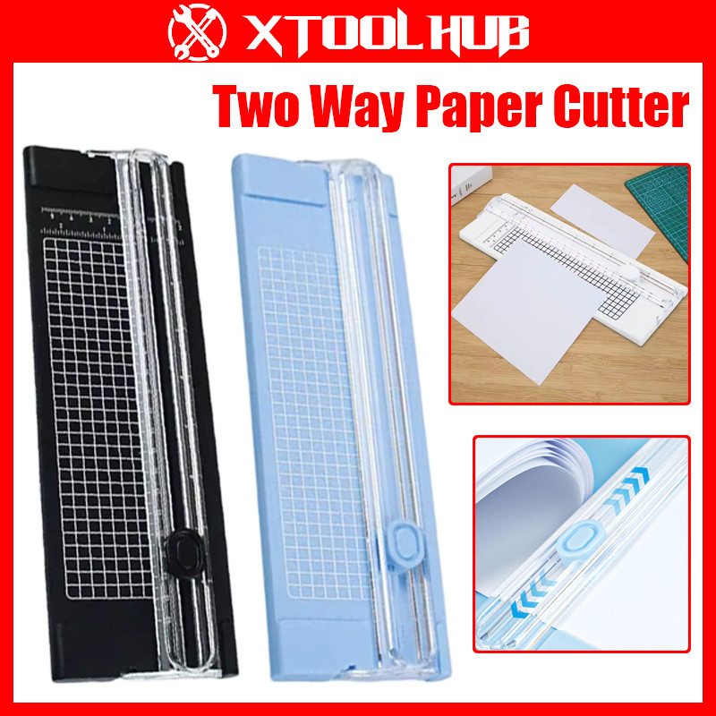 Portable A4 Paper Trimmer Two Way Paper Cutter with Ruler School Office ...