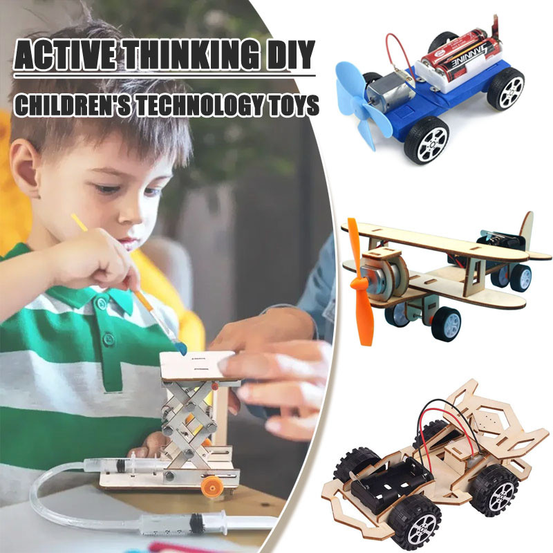 Kids DIY Science Toys Educational Scientific Experiment Kit Hydraulic ...
