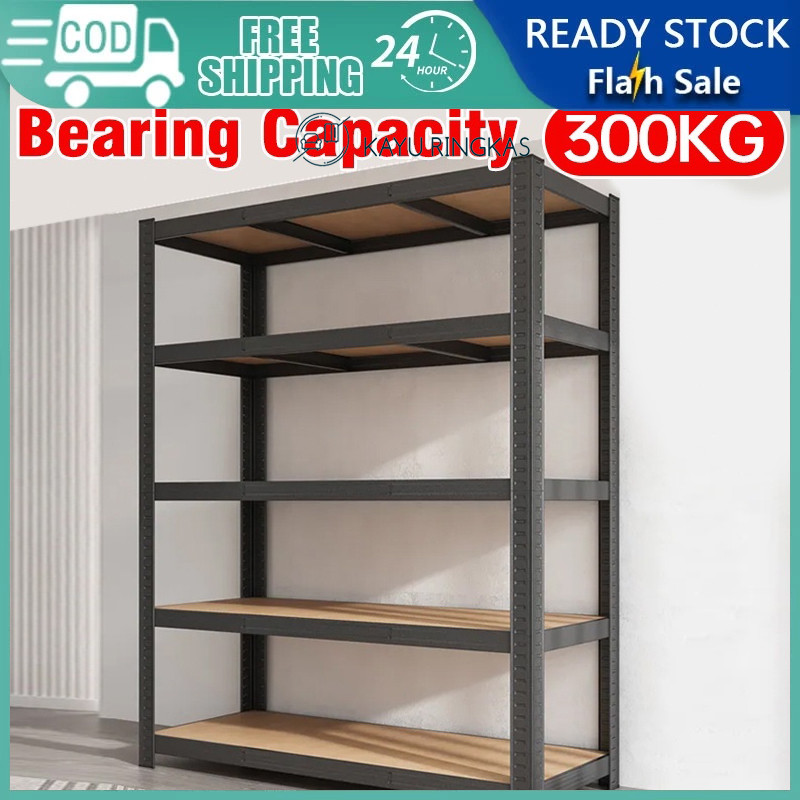 【KAYU RINGKAS】5 Tièr 100*40*200cm Metal Boltless Rack Home Kitchen ...