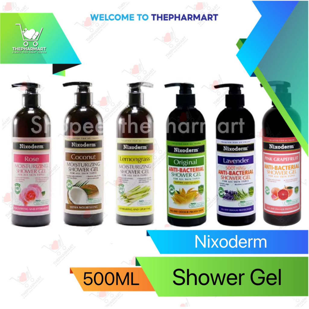 Nixoderm Moisturizing Shower Gel 500ml Nixoderm Antibacterial Shower