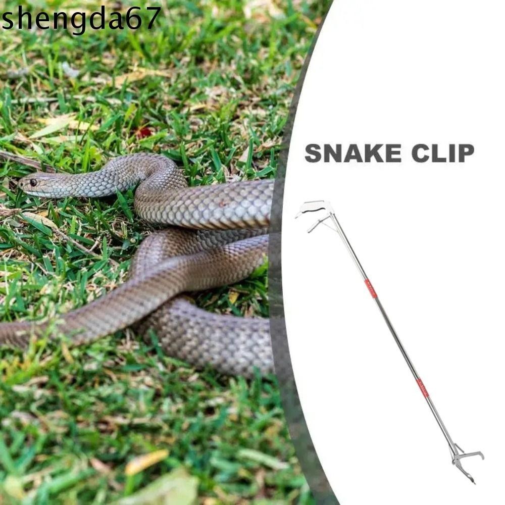 SHENGDA Snake Tong, Stainless Steel Handling Hook Trash Pick Catcher ...