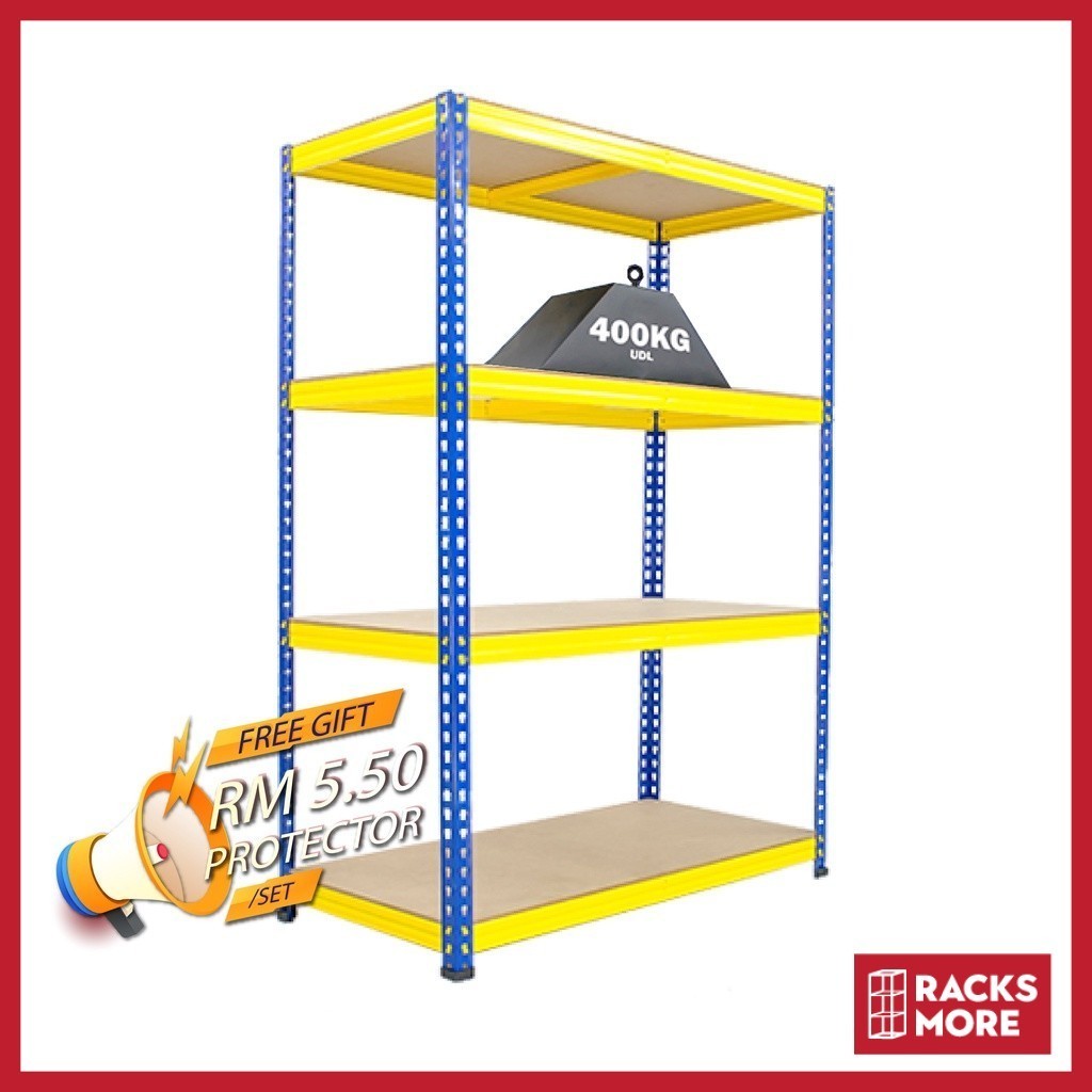 Hyperack Industrial Rack Angle Iron Rack Store Room Rack Rak Heavy Duty ...