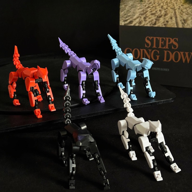 Multi joint movable doll 3D printing figurine handle holder super ...