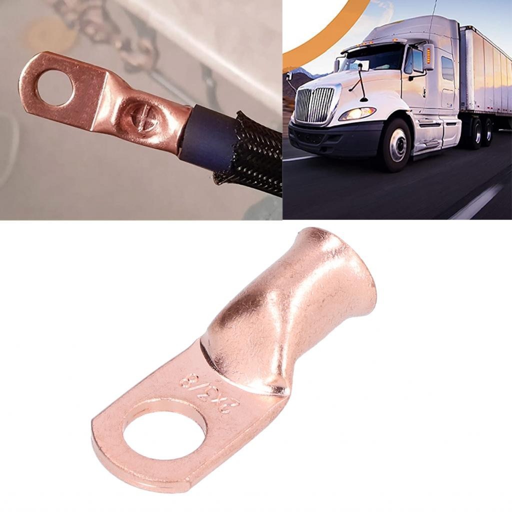 Sinhopsa Car Battery Terminals Connector 2AWGx3/8 Cable Ends Wire Lugs ...