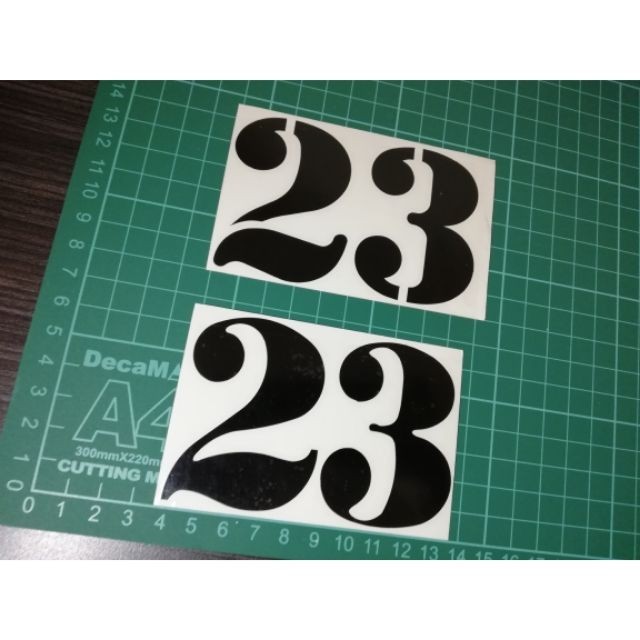 Sticker 23 Sticker Motor Sticker Helmet | Shopee Malaysia