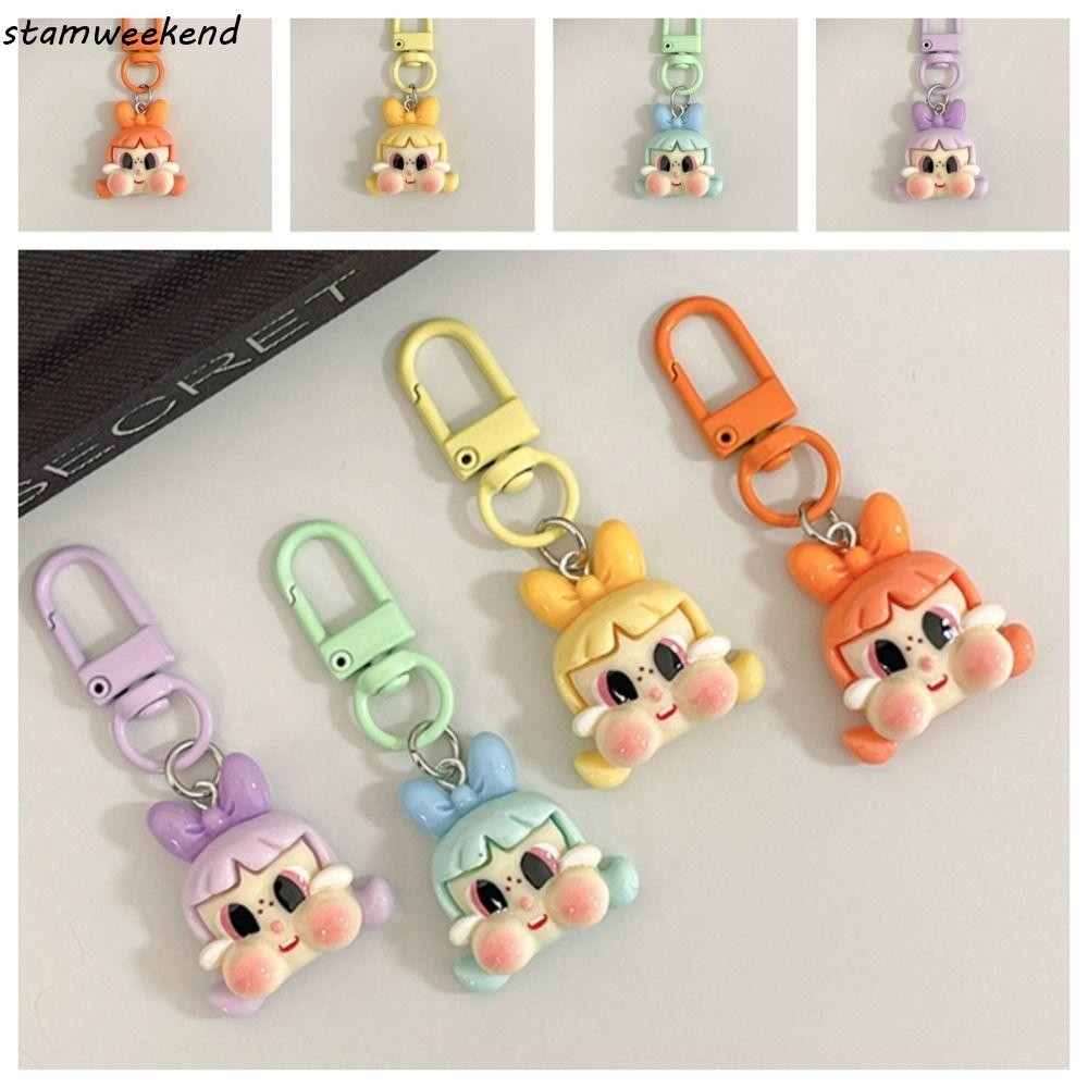 STAMWEEKEND POP MART Keychain, Cute Cartoon Crybaby Keyring, Kawaii ...