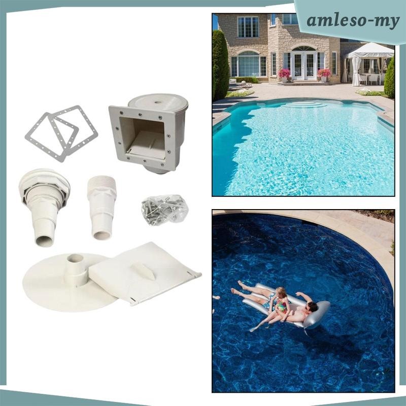 [AmlesoMY] Pool Skimmer Accessory Set Pool Supply Skim VAC Fittings ...