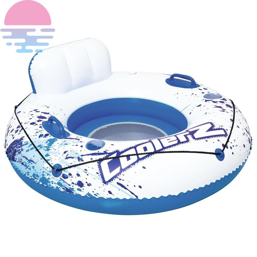 Water Floating Lounge Tube Raft with Backrest Inflatable Air Sofa Float ...